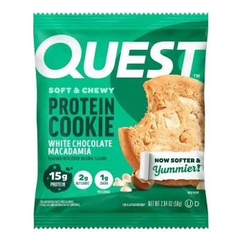 Quest Nutrition Protein Cookie 58 g - White Chocolate Macadamia + Sleva 3 % pro registrované