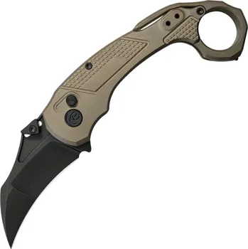 kapesní nůž KB Knives Tactical Toucan Blackwash CPM 20CV Blade Bronze Ano Titanium KB463C