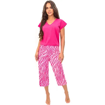 Pánské pyžamo Donna DÁMSKÉ PYŽAMO ZEBRA 3/4 Velikost: XXL