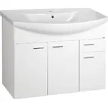 Aqualine Zoja - Umyvadlová skříňka 93x74x34 cm, bílá 51094