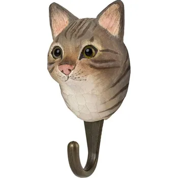Věšák Wildlife Garden Hook Tabby Cat