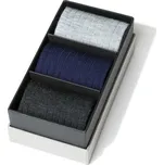 STEVEN PÁNSKÉ PONOŽKY 175 MERINO VLNA BOX 3PAK Barva: grafitowy/granatowy/szary melange, Velikost: 41-43