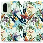 Flip pouzdro Mobiwear na mobil OnePlus 15R - M071P, flóra (Knížkové flip pouzdro, obal, kryt na mobil OnePlus 15R, tenký design, silikonová vanička, stojánek)