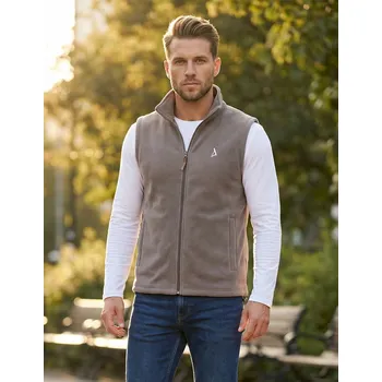 Pánská vesta Pánská fleecová vesta ALTISPORT ALM002518 OCELOVĚ ŠEDÁ L