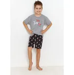 Taro CHLAPECKÉ PYŽAMO RELAX 2897 KR R.92-116 VÝPRODEJ Barva: szary melange, Velikost: 116