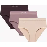 Atlantic DÁMSKÉ KALHOTKY 3CLP-009 Barva: różowy/wino/beżowy, Velikost: S
