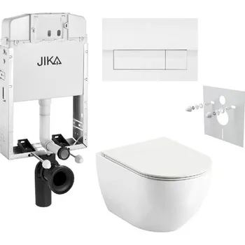 Laufen Set modulu k zazdění, EBS WC Urban City, sedátka a tlačítka, bílá lesk