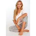 Momenti Per Me PYŽAMO VAŠE EMOCE KR Barva: Béžová, Velikost: XXL