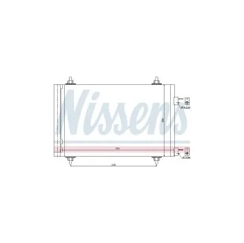 Chladič motoru Chladič klimatizace NISSENS 94758