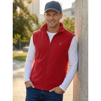 Pánská vesta Pánská fleecová vesta ALTISPORT ALM002518 VÍNOVÁ L