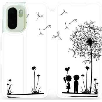 Pouzdro na mobilní telefon Flip pouzdro Mobiwear na mobil OnePlus 15R - MH16P, dvojice s pampeliškou (Knížkové flip pouzdro, obal, kryt na mobil OnePlus 15R, tenký design, silikonová vanička, stojánek)