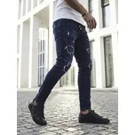 Tmavě modré džíny s oděrkami UX4142 Velikost: L