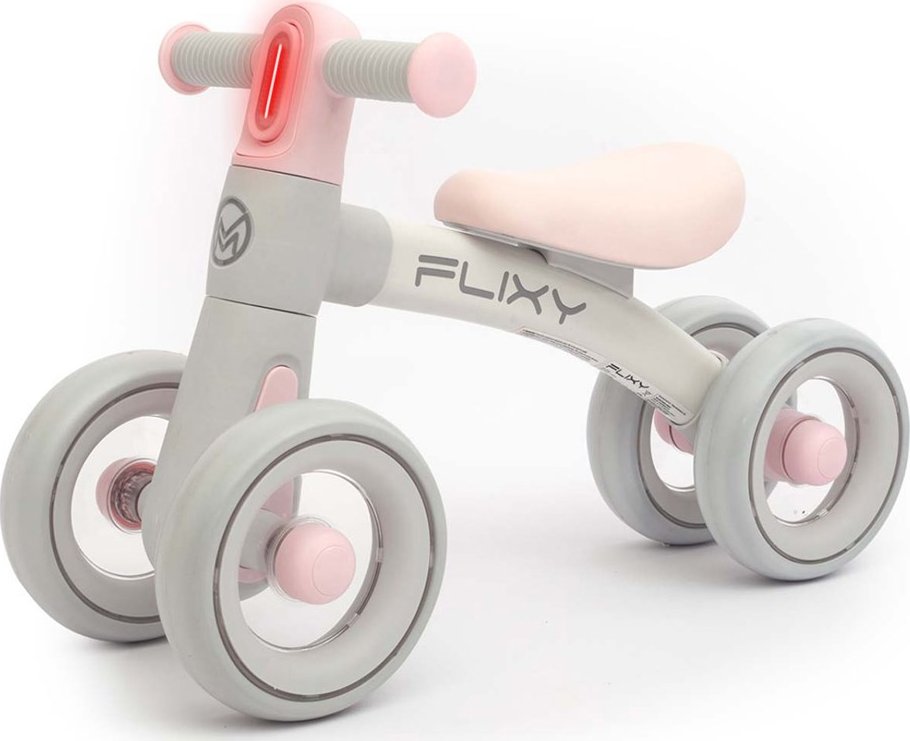 Dětské odrážedlo s LED světlem Milly Mally FLIXY pink