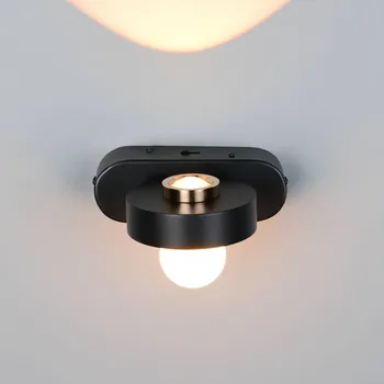 Lampička Trio Lighting LED nástěnné světlo Arpino černé, výsuv 15 cm, kovové, 2ramenné. černá matná 1 x 7 W LED - Doprava zdarma