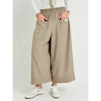 Dámské kalhoty Miss City Official Béžové kalhoty THESE Béžová, UNI S-XL