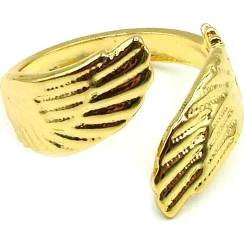 Prsten RajSperku Dámský prsten z Chirurgické oceli andělské křídla zlatá variace RI260166 dárkové balení zdarma