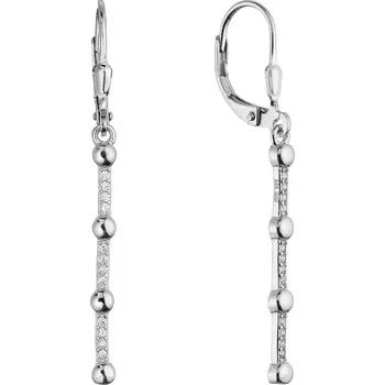 Náušnice EVOLUTION GROUP CZ Stříbrné náušnice visací dlouhé 11698.1 - 11698.1