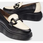 Wonders dámské mokasíny na platformě A-3604 černo-béžové Velikost: 40