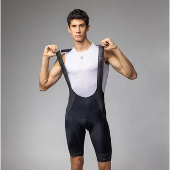 Cyklistické kalhoty ALÉ Cyklistické kalhoty krátké s laclem - PR-E STRADA 2.0 - černá XL