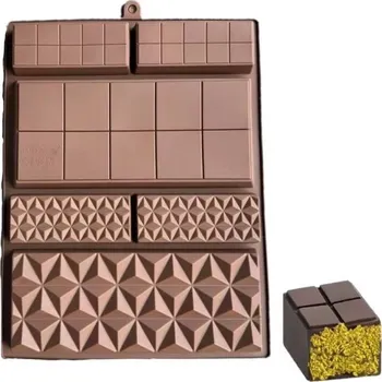 Forma na pečení Dortisimo Silikonová forma na dubajskou čokoládu (na 6 tabulek)