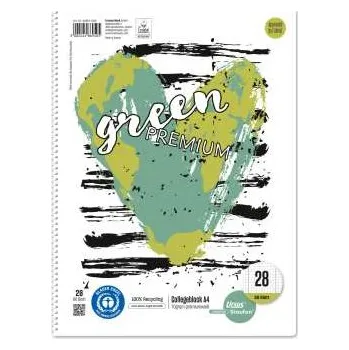 Blok s boční vazbou College Ursus A4, čtverečkovaný - 80 listů