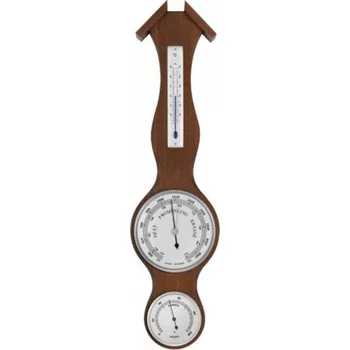 Meteostanice Barometr 8003 s teploměrem a vlhkoměrem - stříbrný