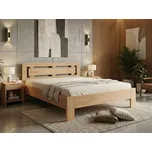 Buková postel Naomi Supra - zvýšená Odstín moření: Buk přírodní, Rozměr: 160x200