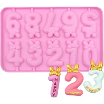 Nádoba na pečení Dortisimo Silikonová forma Číslice s mašlí