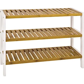 Botník Regál na boty Lena - Black Red White - BRW 70x54 cm