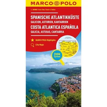 MARCO POLO Regionalkarte Spanische Atlantikküste 1:300.000