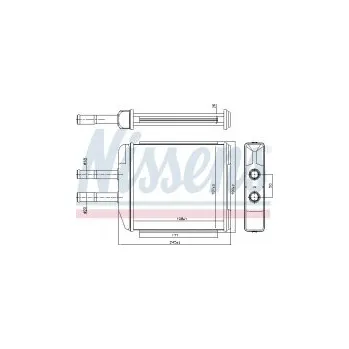 Chladič motoru Výměník tepla NISSENS 707072