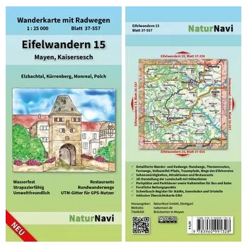 Eifelwandern 15 - Mayen, Kaisersesch 1 : 25 000