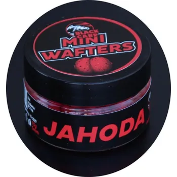 Nástraha Boilies Black Carp Mini Wafters 5mm 15gr Jahoda