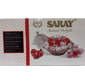 Cukrovinka SARAY Lokum s příchutí granátového jablka 400 g