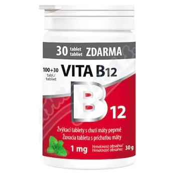 Vita B12 1mg žvýkací tbl.100+30