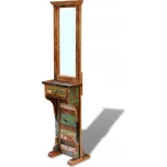 Zrcadlo do předsíně masivní recyklované dřevo 47 x 23 x 180 cm 243330