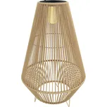 Outsunny Solární stojací lampa Outsunny, ratanová solární lampa se světelným senzorem, LED solární světlo v boho stylu, vodotěsná IP44