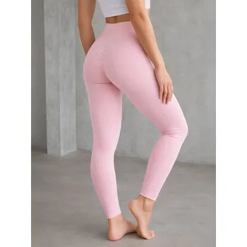 Dámské legíny PUSH-UP dámské legíny ve světle-růžové barvě, VELIKOST S