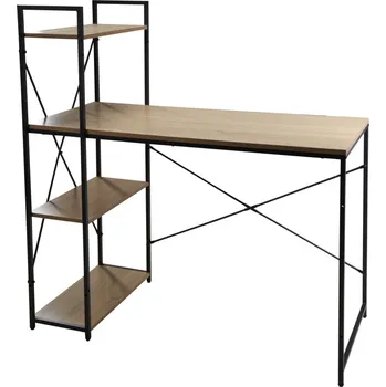 Psací stůl H & S COLLECTION Psací stůl s policí 110 x 52 x 116 cm KO-DD1001460