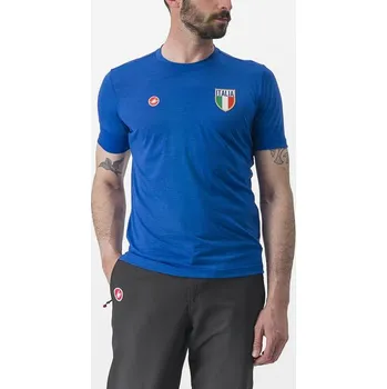 cyklistický dres Triko CASTELLI Italia Merino azzuro italia M