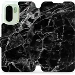 Flip pouzdro Mobiwear na mobil OnePlus 15R - V056P, černý mramor (Knížkové flip pouzdro, obal, kryt na mobil OnePlus 15R, tenký design, silikonová vanička, stojánek)