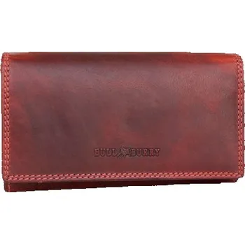 Peněženka Celá kožená středně velká temně červená bytelná peněženka Bull Burry (RFID)