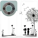 Flip pouzdro Mobiwear na mobil Honor Magic8 Lite - MH16P, dvojice s pampeliškou (Knížkové flip pouzdro, obal, kryt na mobil Honor Magic8 Lite 5G, tenký design, silikonová vanička, stojánek)