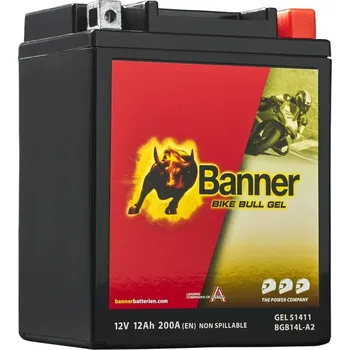 Motobaterie Gelová motobaterie Banner Bike Bull GEL 514 11/BGB14L-A2 - GB14L-A2 12V, 12Ah, 200A