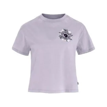 Dámské tričko Fjällräven Fjällblomster Logo T-Shirt Women Lavender Mist fialová XS