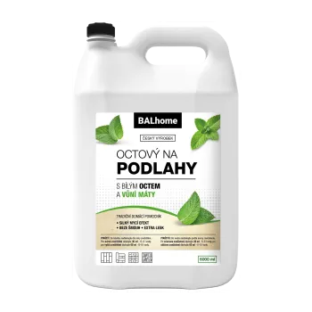 Univerzální čisticí prostředek Balhome octový čistič na podlahy s vůní máty 5 L