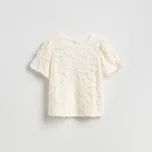 Reserved - Krešované tričko - krémová - 436HT-01X - 436HT-01X-XL