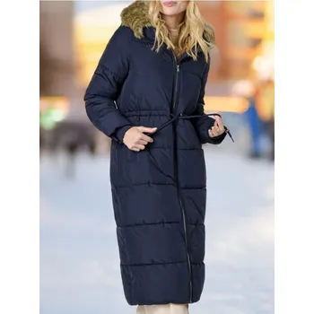 Sinsay - Zateplený kabát s kapucí - námořnická modrá - 806BQ-59X - 806BQ-59X-XXS-1