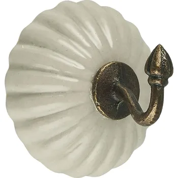 Věšák Ib Laursen Keramický háček Cream