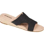 Pantofle na klínovém podpatku Isotoner® černá 38